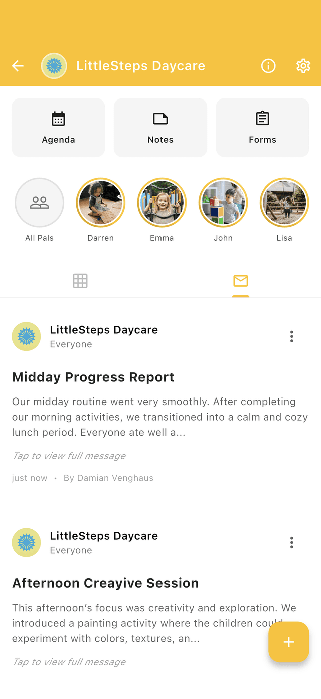 Updates & Posts screenshot